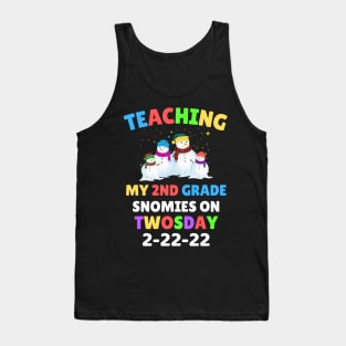 Teaching My 2nd Grade Snowmies on Twosday Tank Top